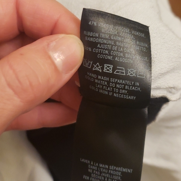 Anthropologie Angel of The North Cashmere Blend Navy Blue Layered Top Sweater - Picture 6 of 6